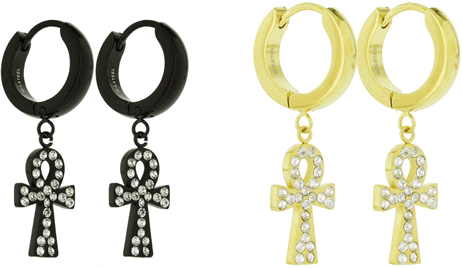 Hanging on sale ankh earring