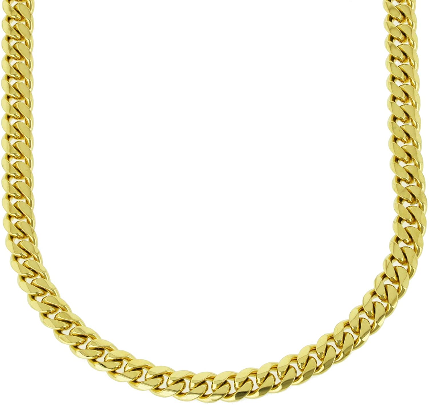 18k Gold Plated 316L Stainless Steel Cuban Chain - 10mm
