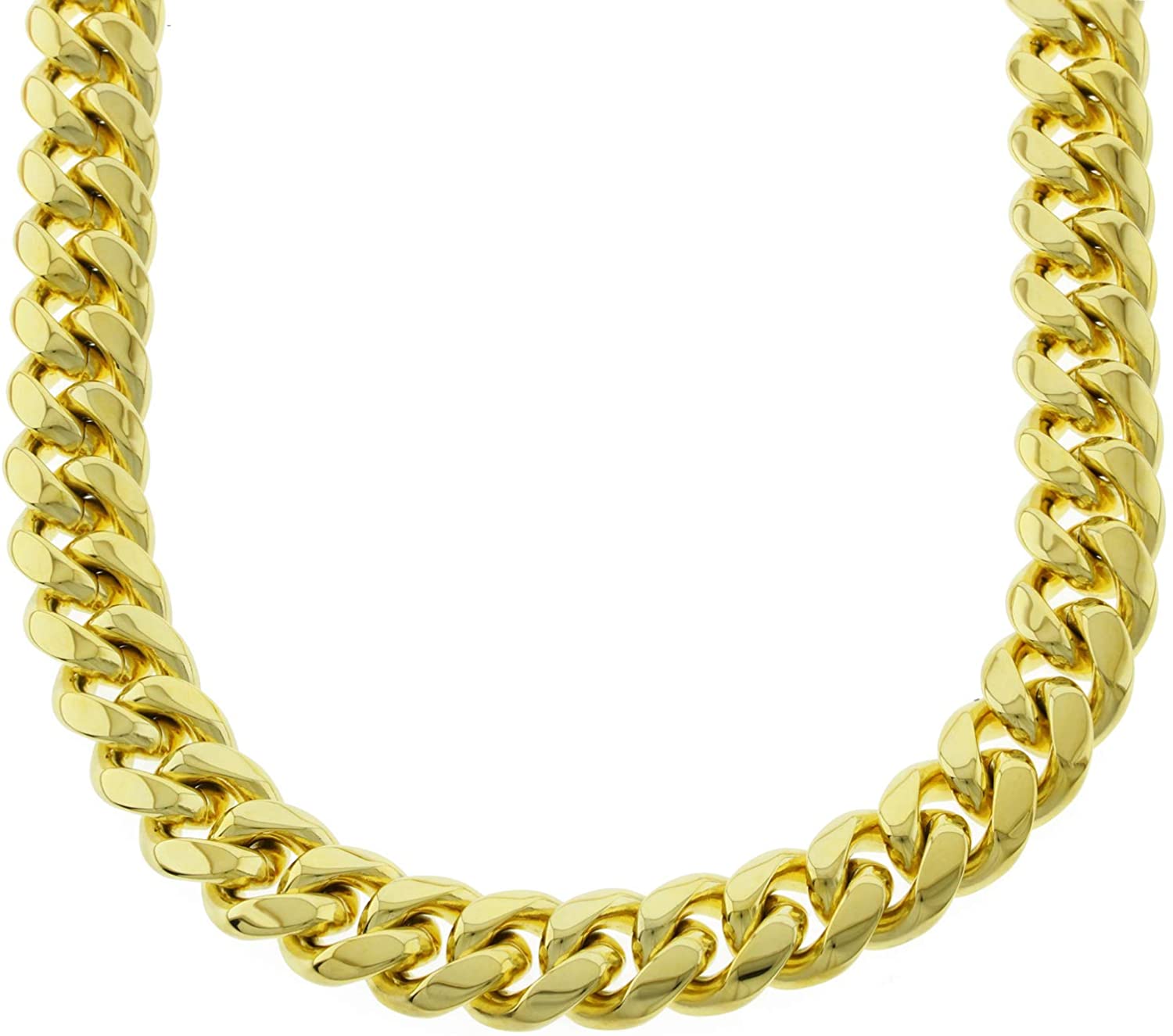 Men's 18K Yellow Gold Cuban Link Chain