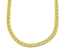 Load image into Gallery viewer, Bling Bling NY Solid 14k Yellow Gold Finsh Stainless Steel 9mm Thick Miami Cuban Link Chain Necklace &amp; Bracelet Set