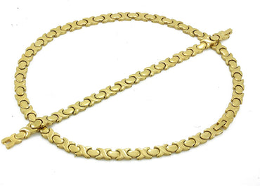 Womens Gold Tone Xoxo Hugs & Kisses Necklace and Bracelet Set 20