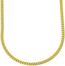 Load image into Gallery viewer, Bling Bling NY Solid 14k Yellow Gold Finish Stainless Steel 6mm Thick Miami Cuban Link Chain/Bracelet Box Clasp Lock