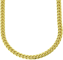 Load image into Gallery viewer, Men&#39;s Miami Cuban Link Chain 18k Yellow Gold Plated Stainless Steel 6mm 8mm 10mm 12mm 14mm 16mm 18mm Thick Necklace 24 inches