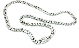 Bling Bling NY Men's Miami Cuban Link Chain Stainless Steel 6-18mm Thick Necklace 30 inches Anti-Tarnish
