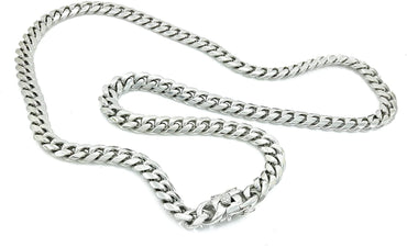 Bling Bling NY Men's Miami Cuban Link Chain Stainless Steel 6-18mm Thick Necklace 30 inches Anti-Tarnish