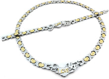 Load image into Gallery viewer, SPARKLE XOXO 2 Tone I Love You Hugs and Kisses Necklace and Bracelet Set Heart Style