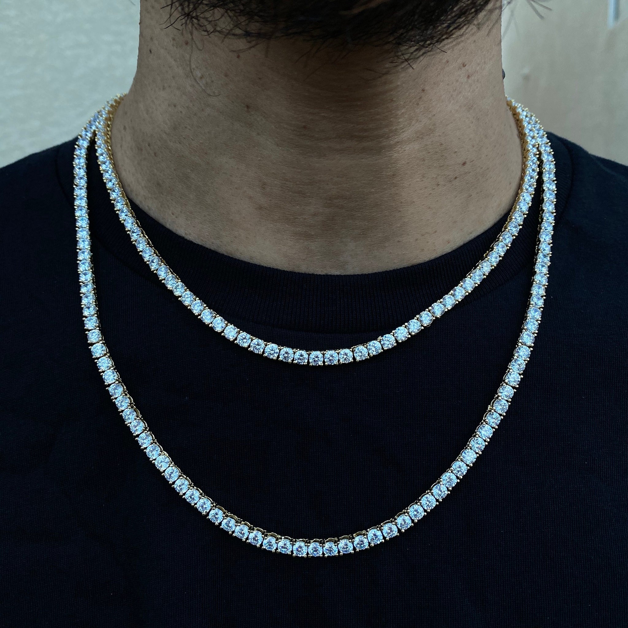 Diamond chain choker mens Clearance